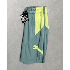 Puma Drycell Men's Small 2-Pocket Knee Length Shorts Drawstring Mineral Blue